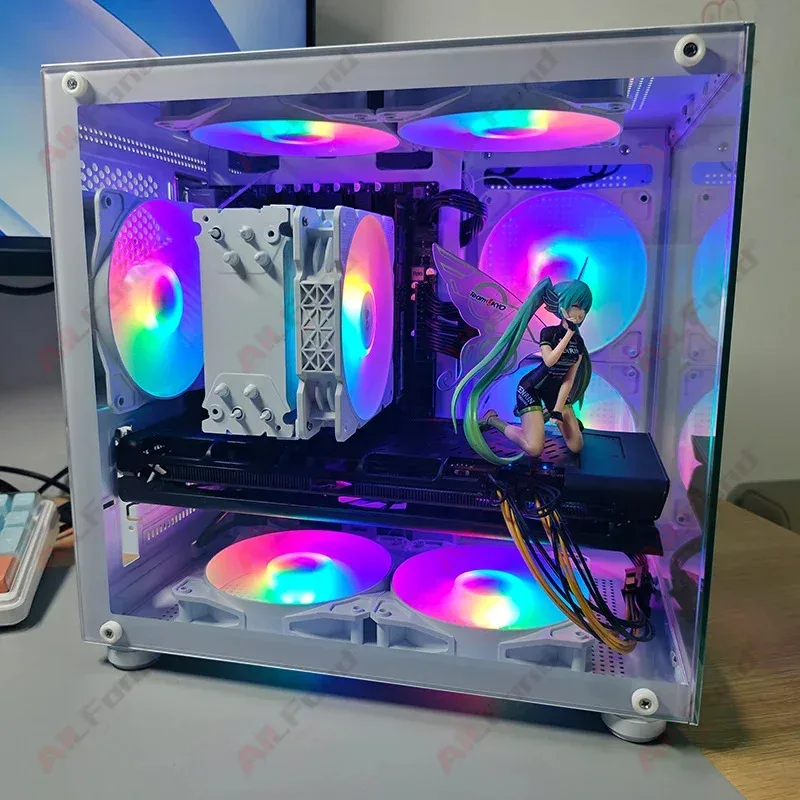 High Performance i5 12400 with 580 Gamer Gaming Pc Computers Desktop All in One Gaming Pc Desktop Computer H610m motherboard