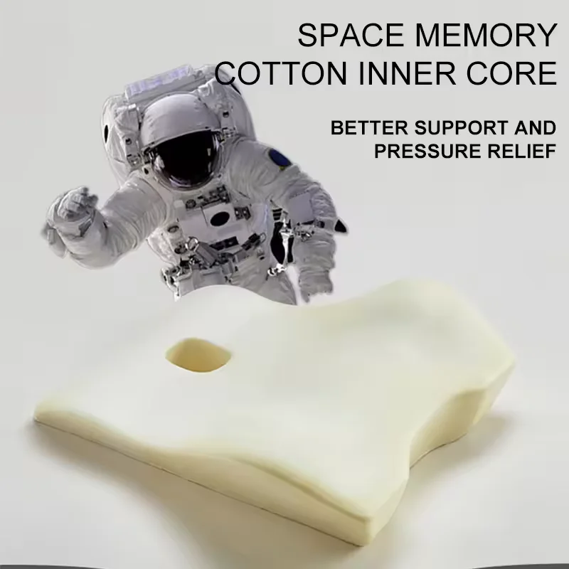 Almohada de cintura para oficina, soporte Lumbar ergonómico, memoria de algodón, almohadilla de cintura curvada 4D, descanso de cintura para coche, almohada de cintura para oficina, Lumb ergonómico