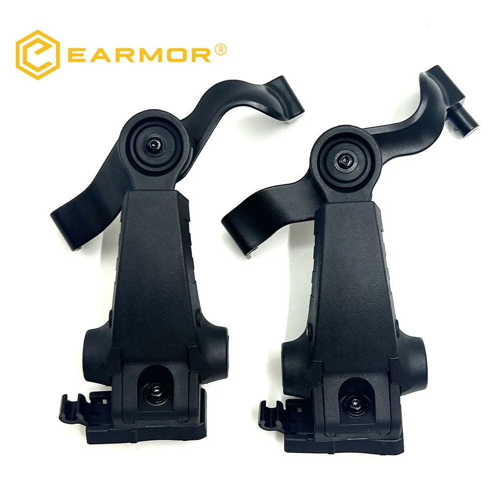 ORIGINAL EARMOR M16A Headset Rail Mount Bracket 360 ° Rotatable ARC Rail Adapter for MOD4 Series M32 / M31 / M32H / M31H Headset