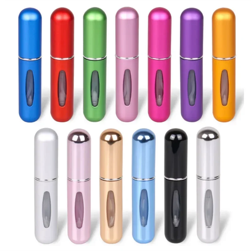 5Ml Mini Di Động Lọ Chai Nước Hoa Với Xịt Bình Mùi Hương Bơm Trống Hộp Đựng Mỹ Phẩm Atomizer Cho Du Lịch Công Cụ Mới