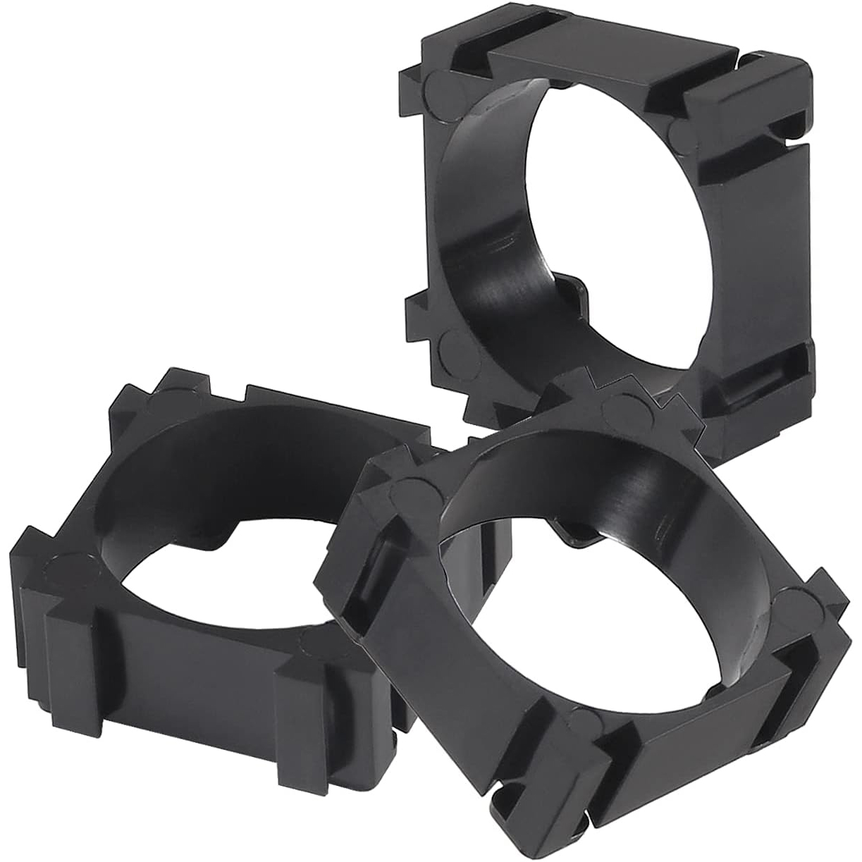 100 Pcs 18650 Lithium Battery Cell Holder, Battery Storage Box Cell Spacer Bracket Stand Plastic Battery Pack Bracket Cylindrica