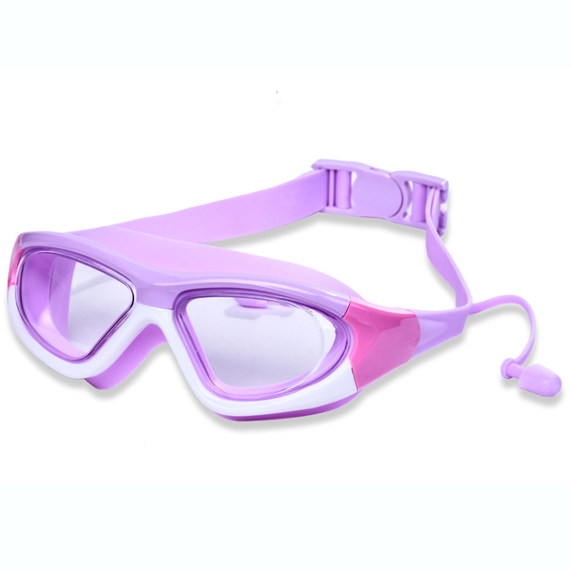 Gafas de natación para niños, gafas de buceo antivaho y impermeables con montura grande para hombres y mujeres, equipo de natación para estudiantes