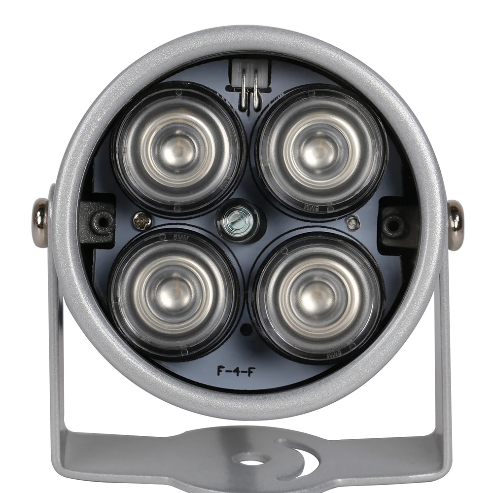 Gadinan 4 matriz de LED infrarrojos impermeable visión nocturna IR iluminador luz 850nm CCTV luz de relleno DC 12V para cámara de seguridad CCTV