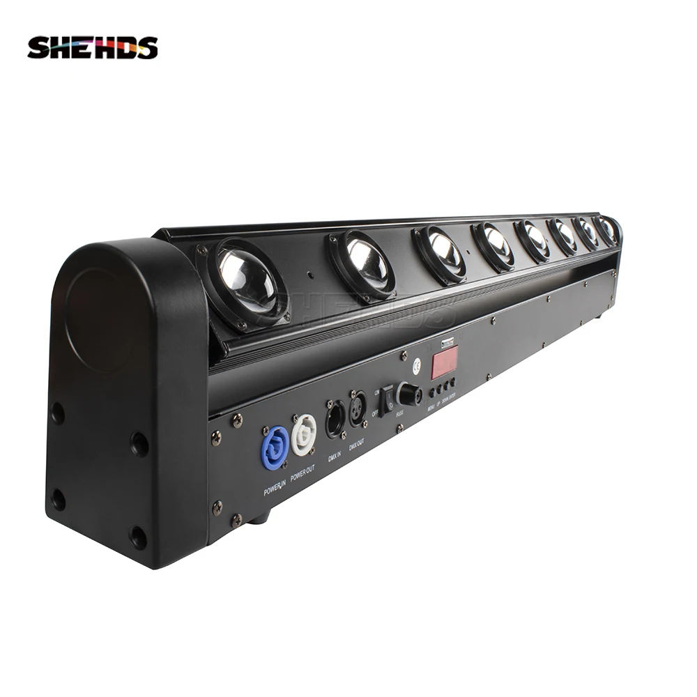 SHEHDS LED Strahl 8x12W RGBW Moving Head Beleuchtung Professionelle Ausrüstung für Hochzeit DJ Party Show