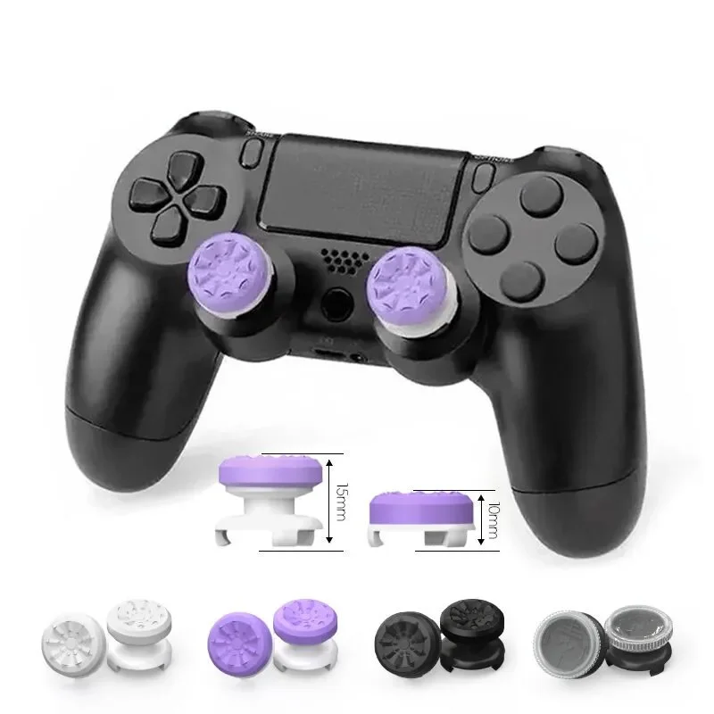 Cappucci estensori per impugnatura da 2 pezzi per controller di gioco PS4 Gamepad Thumb Stick Grips Coperture ad alto/basso per Playstation 4 5,Xbox