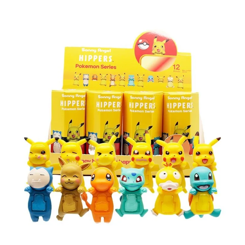 Nowe pudełko z niespodzianką Pokemon niespodzianka Pikachu Bulbasaur Party anioł tajemnicze pudełko z niespodzianką Anime Model figurki zabawka dla dzieci prezent na boże narodzenie