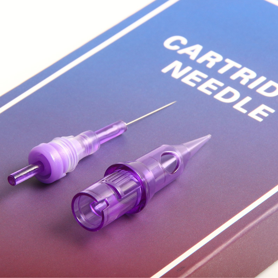 Cartucho de agujas de maquillaje permanente para tatuaje, delineador redondo para máquina rotativa de Microblading, 10 piezas, 1RL, 0,18/0,25/0,30/0,35mm