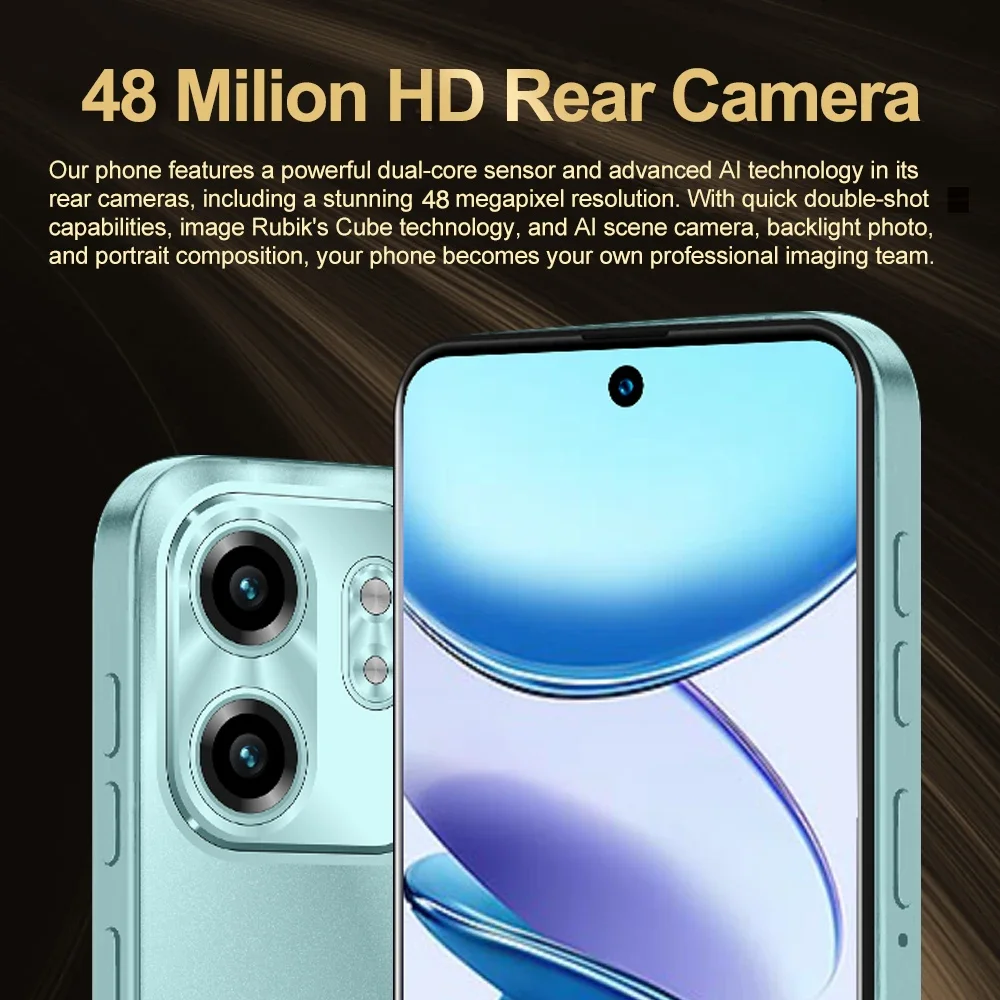 FUFFI X7 Pro Smartphones Cellphone Android 14 6.56 inch Screen,12+512GB 24+48MP Mobile phone 5800mAh Google Play Store Phone