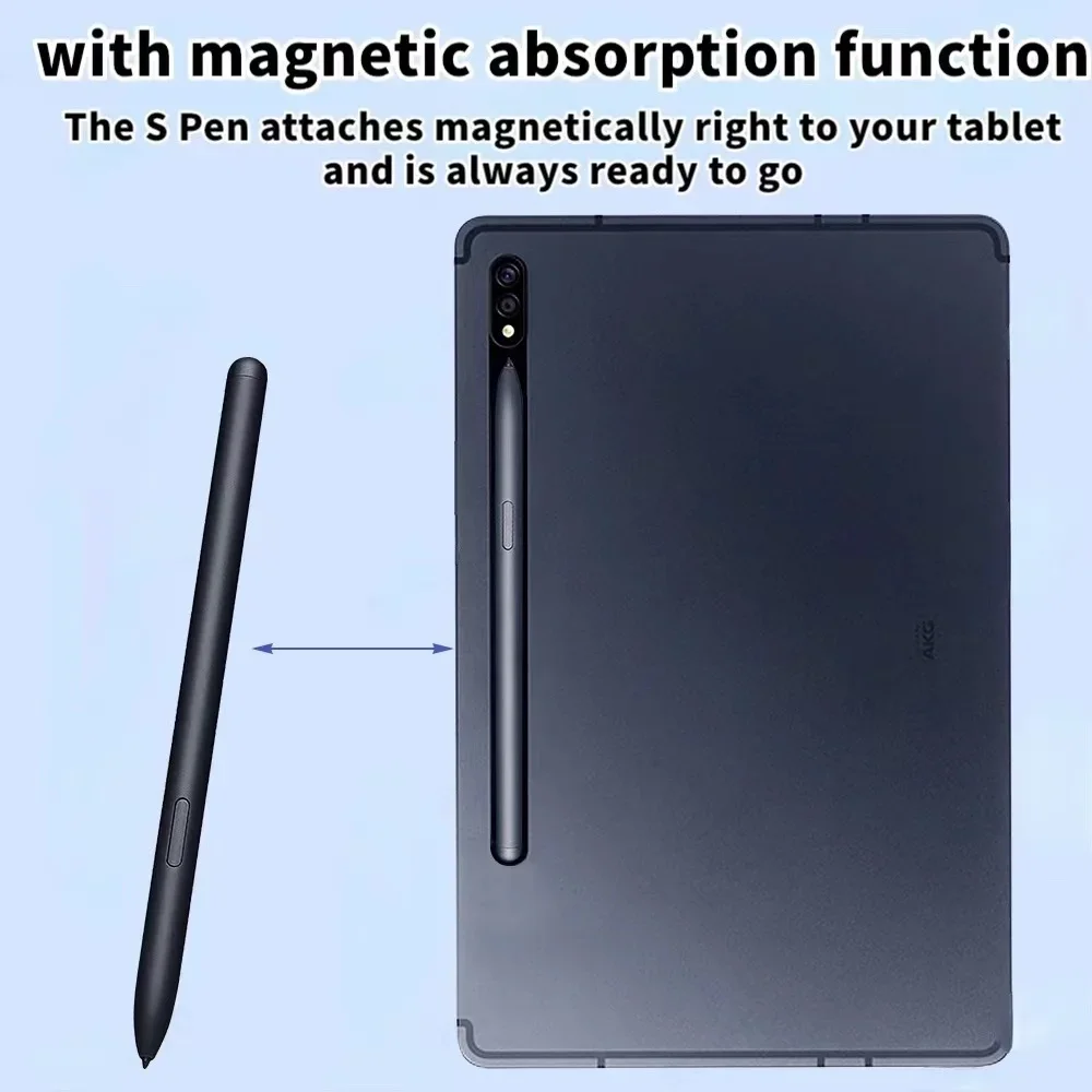 ปากกาแท็บเล็ต Stylus Touch ดินสอ S ปากกาสําหรับ Samsung Galaxy แท็บเล็ต Tab S8 S9 S9FE S7 FE S6 Lite S7 + S8 + Touch ปากกาไม่มีบลูทูธ