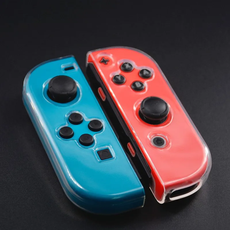 Trong Suốt TPU Mềm Mại Ốp Lưng Joycon Vỏ Bảo Vệ Dành Cho Máy Nintendo Switch Oled Tay Cầm NS Joy-Con Pha Lê Lưng Full tấm Bảo Vệ