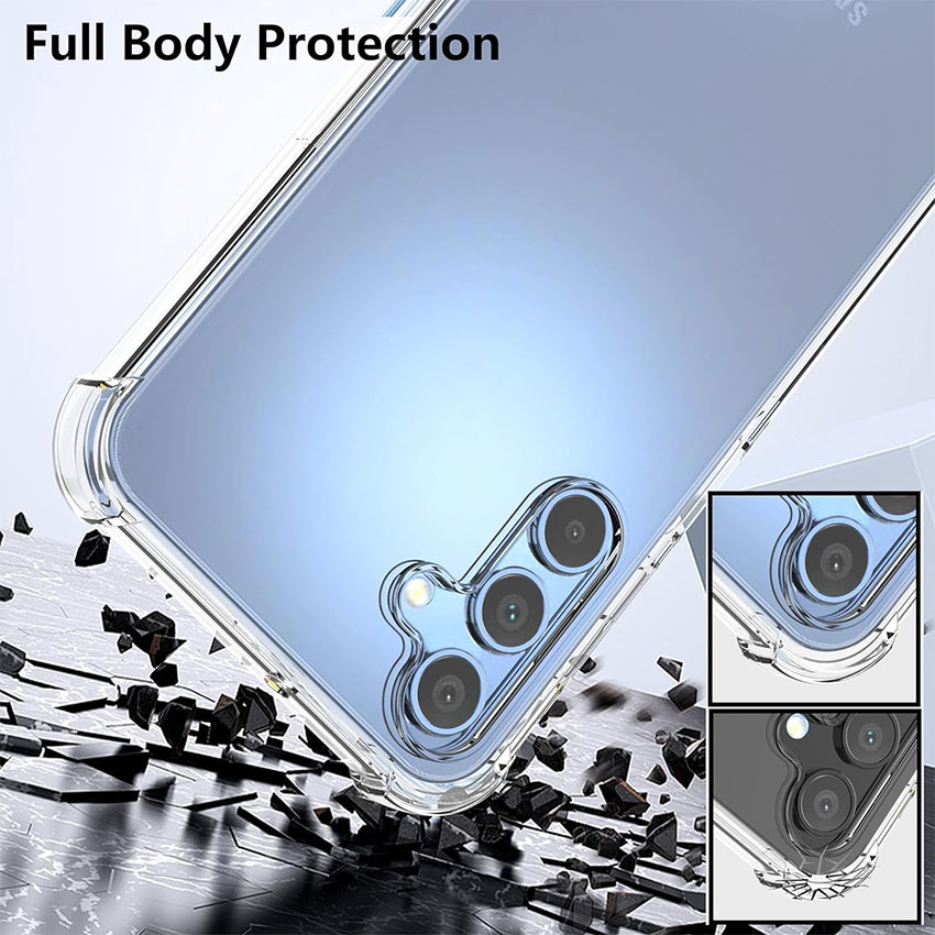 A05 A05S A35 A04 A14 A24 A35 Shockproof Clear Silicone Soft Case For Samsung Galaxy A55 A54 A53 A52 A52S A51 A50 5G Phone Covers