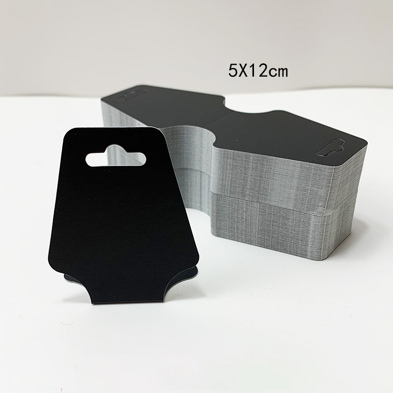 50 stücke Faltbare Blank Kraft Paket Display Karte Halskette Armband Haarband Preis Hängen Tag Für DIY Schmuck Machen Liefert