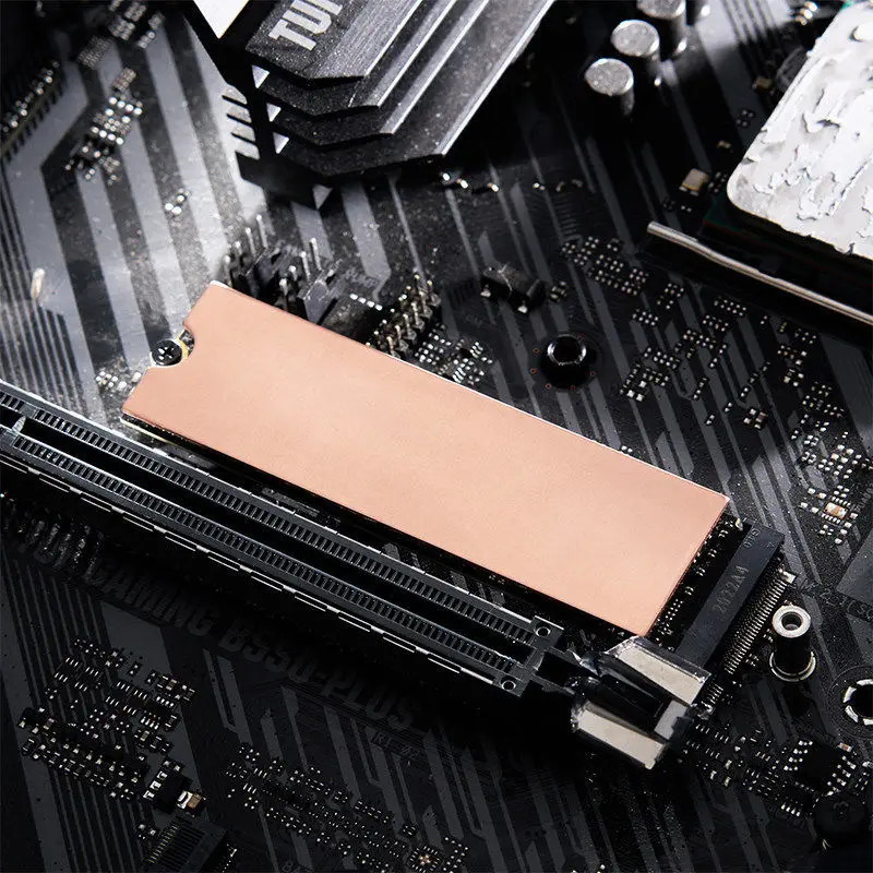 Радиатор M.2 SSD NVME NGFF M.2 2280, твердотельный жесткий диск из чистой меди, радиатор B80, тонкий Охлаждающий радиатор для компьютера и ноутбука