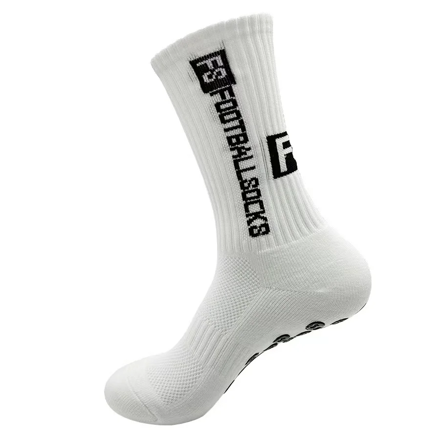 4 pares de calcetines de fútbol calcetines deportivos antideslizantes calcetines de baloncesto calcetines de fútbol de algodón antideslizantes de goma
