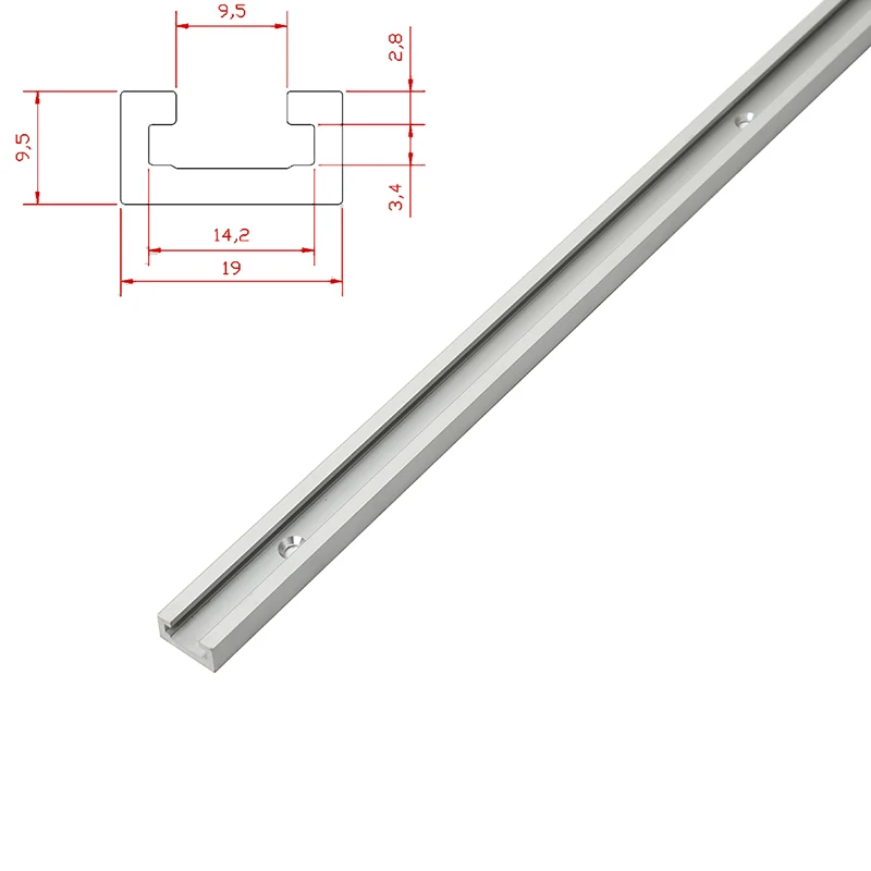 19/30/45/75Type Aluminium Alloy T-tracks Slot Miter Track Jig Miter Bar Slider Table Saw Router Table T-Slot DIY WoodworkingTool