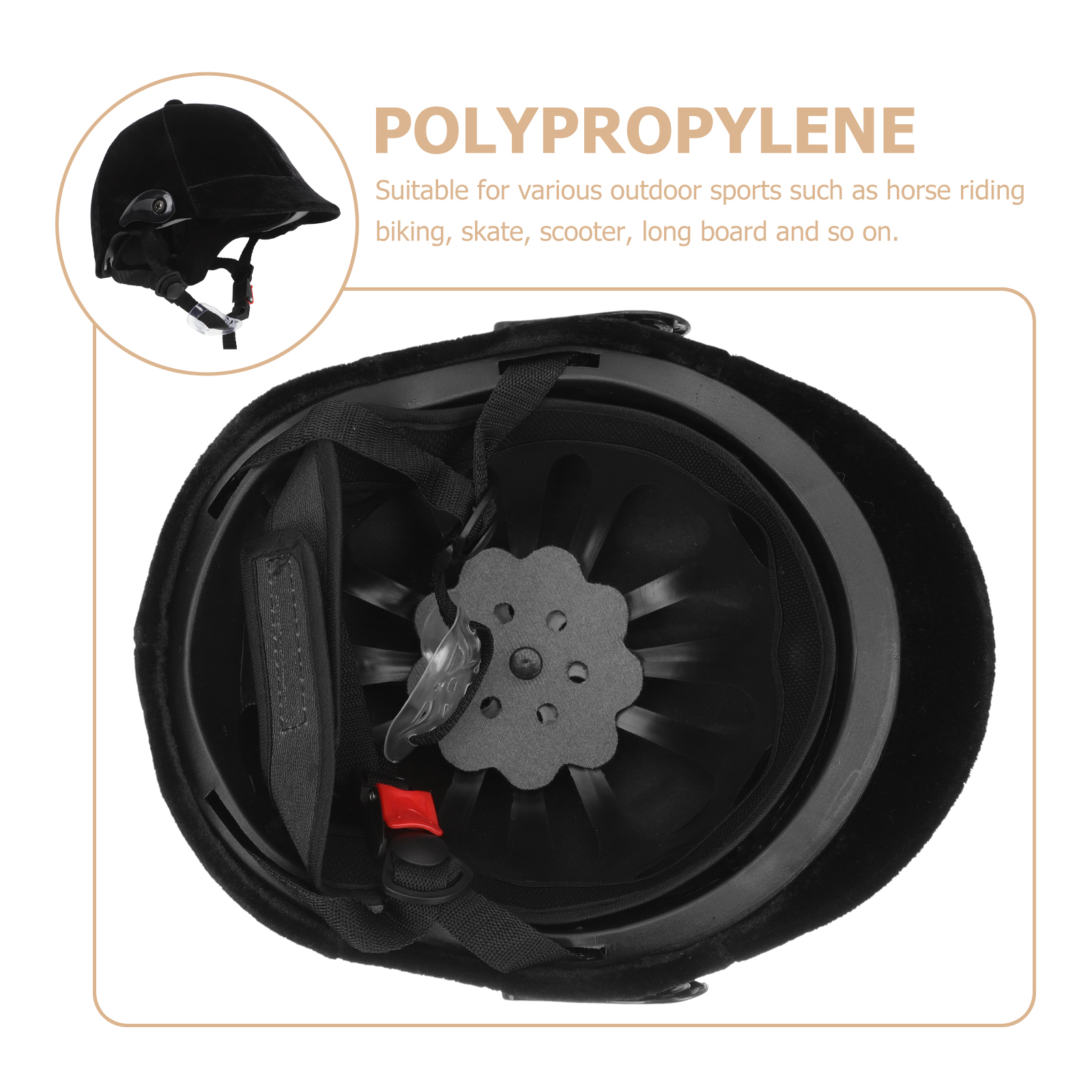 Casque d'équitation réglable pour enfants, taille libre, chapeau de chevalier, équipement de protection de sécurité