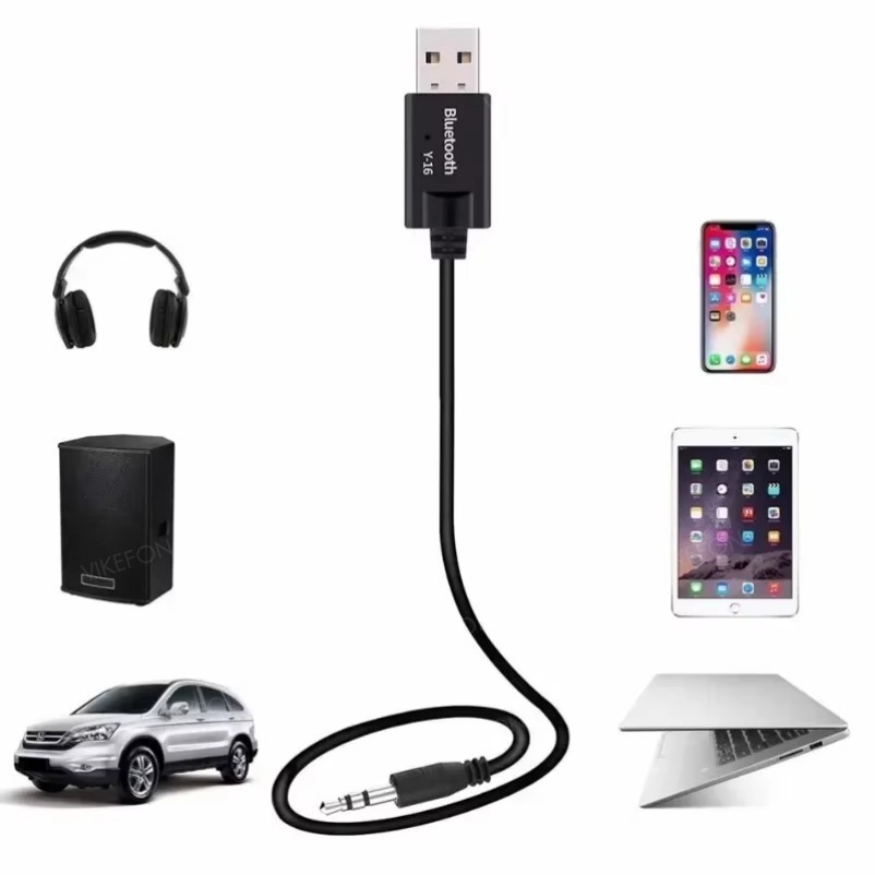 Wireless Audio Adapter Bluetooth 5.0 Receiver Car Kit 3,5 MM 3,5 Jack AUX Auto Stereo Musik USB Dongle für Auto Lautsprecher Verstärker
