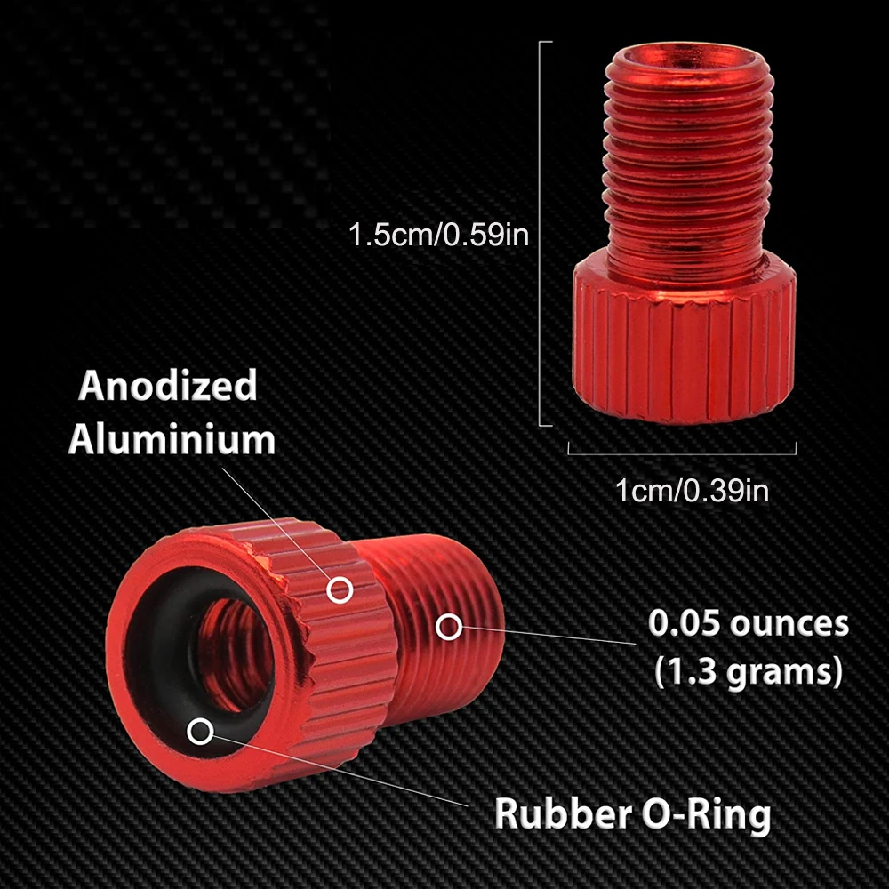 Adaptador de válvula presta para schrader, 4 unidades, francês/reino unido para os eua, inflar pneus com bomba padrão ou compressor de ar, acessório de bicicleta