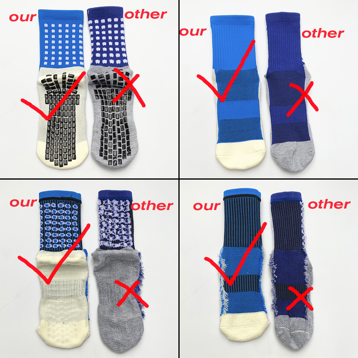 Calcetines de fútbol antideslizantes con ventosa de silicona y nailon, calcetines de fútbol antideslizantes para hombres y mujeres, calcetines deportivos de béisbol y Rugby para ciclismo