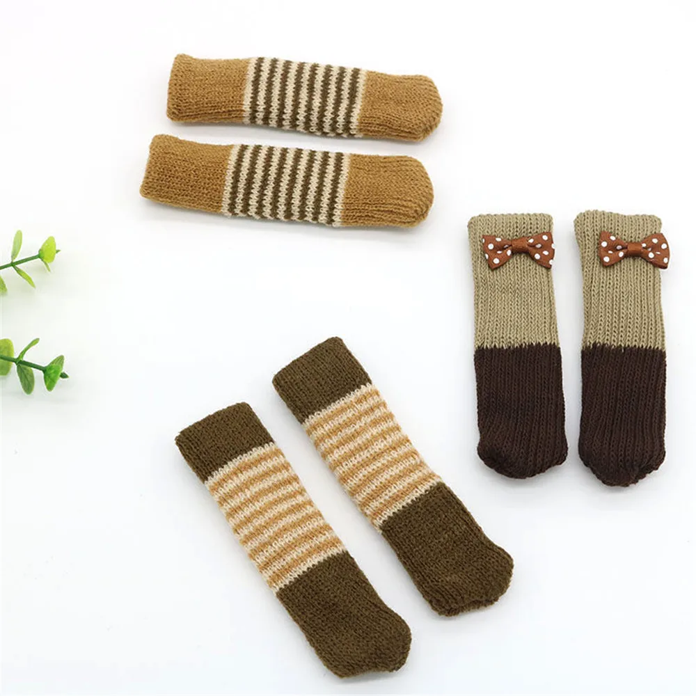 16 Stück Möbelsocken, Stuhl, elastische Stricksocken, rutschfeste Stuhlbeinfüße, Abdeckungen, Pads, Tischfüße, Kappe, Möbelstiefeletten für den Boden