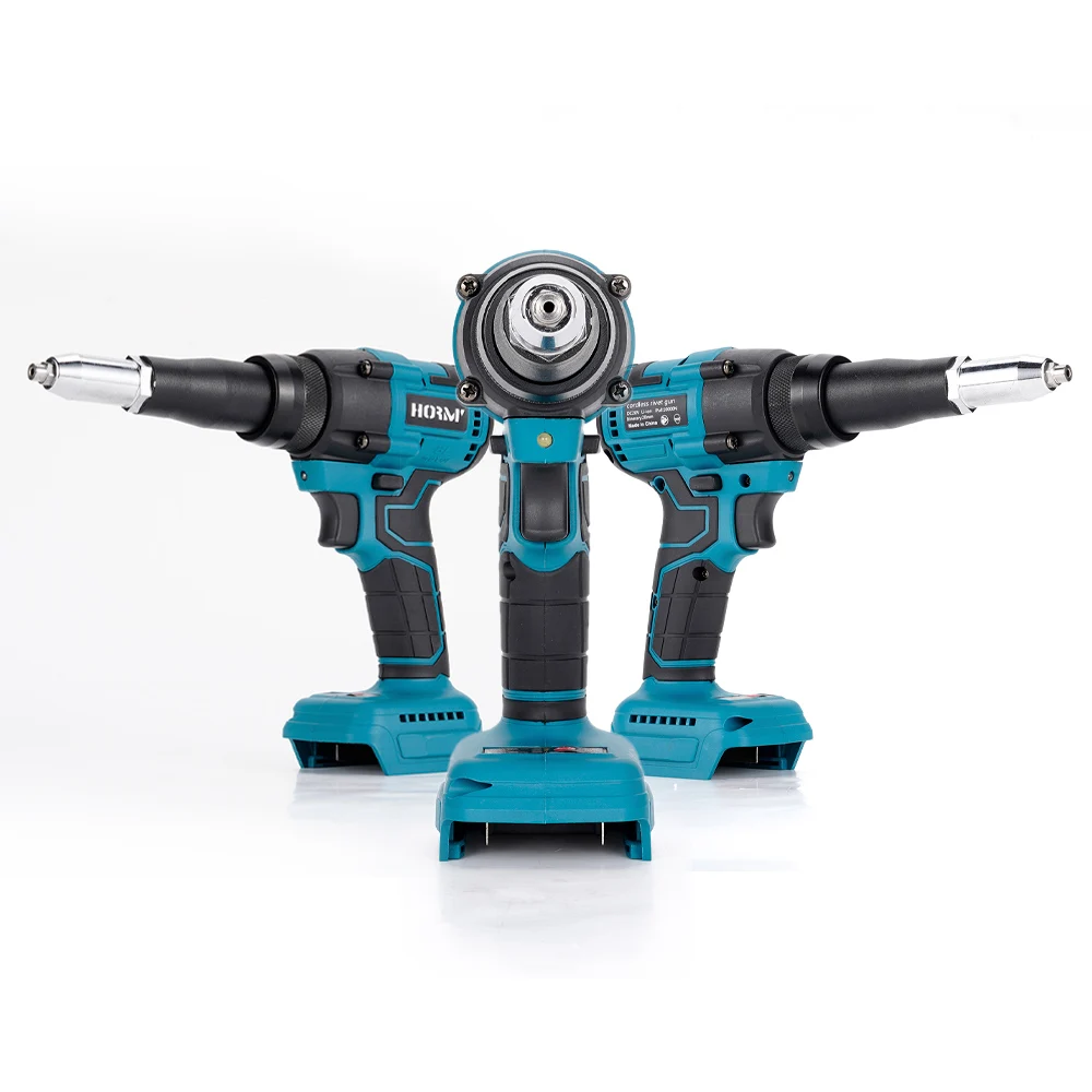 Hormy Electric Rivet Gun Brushless Wireless Rivet Nut Gun Cordless Rechargeable Auto Riveting Drill Tool For Makita 18V Battery