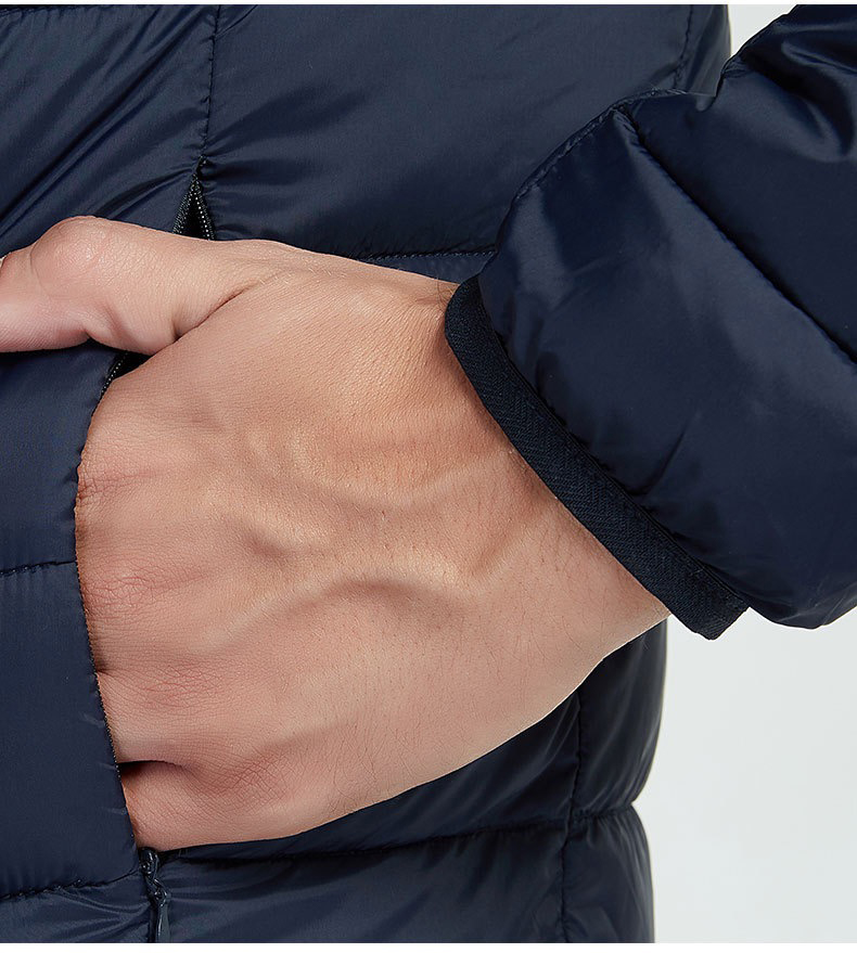 Spring Autumn Men Women With Embroidery Zipper Sleeveless Vest Front Light Thin Hooded Down Long sleeves Jacket Warm Windproof