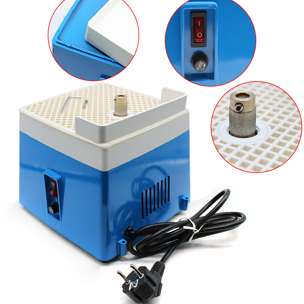 220 V Mini tragbare gebeizte Schleifmaschine 65 W Diamant Glas Kunst Schleifwerkzeuge blau mit MCBL58 Schleifscheibe