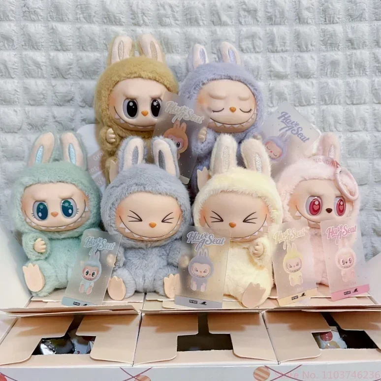 Hot Anime Figure Kawaii Monsters Labubu Have A Seat Series Vinyl Face Doll Model Toy Blind Box Keychain Toy High-Quality Replica