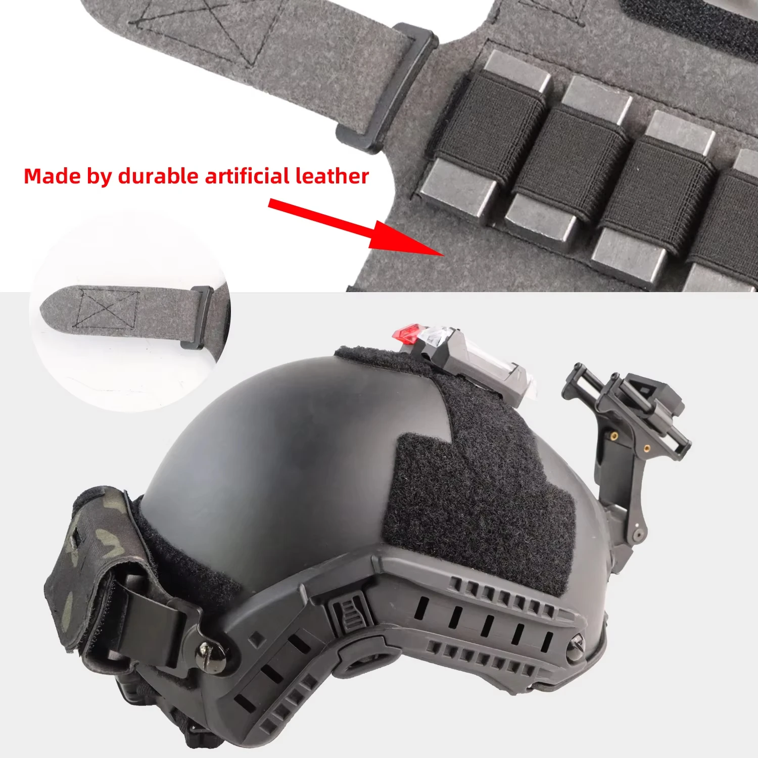 BOOIU Helmet Counterweight Tactical Helmet Balancing Weight Bag Counterbalance W/5 Counter Blocks for OPS Fast PJ MH Accessories