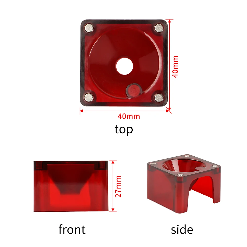 Moduł laserowy Magnetyczna osłona oczu 21 mm/27 mm Osłona przeciwpyłowa do grawerowania i cięcia o mocy 10 W i 80 W