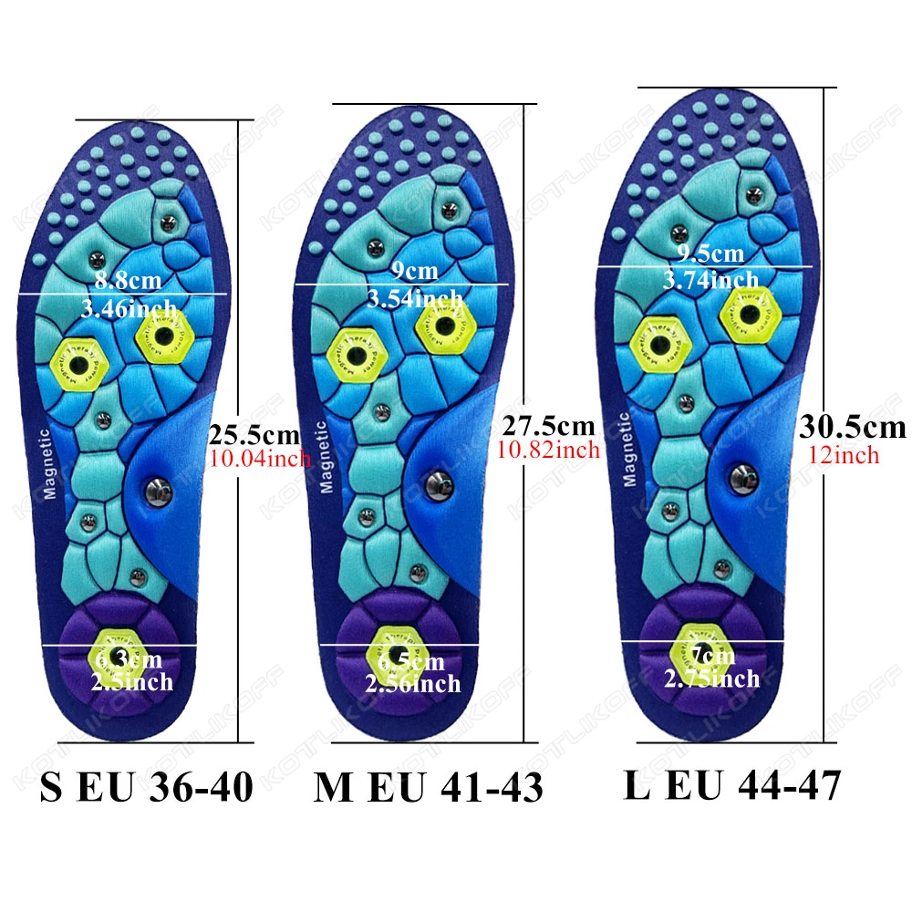 1 คู่ใหม่แม่เหล็กสบายกีฬา Acupoint นวด Insoles ศัลยกรรมกระดูกนวดเท้ากระชับสัดส่วนนวดใส่ Pad Inserts