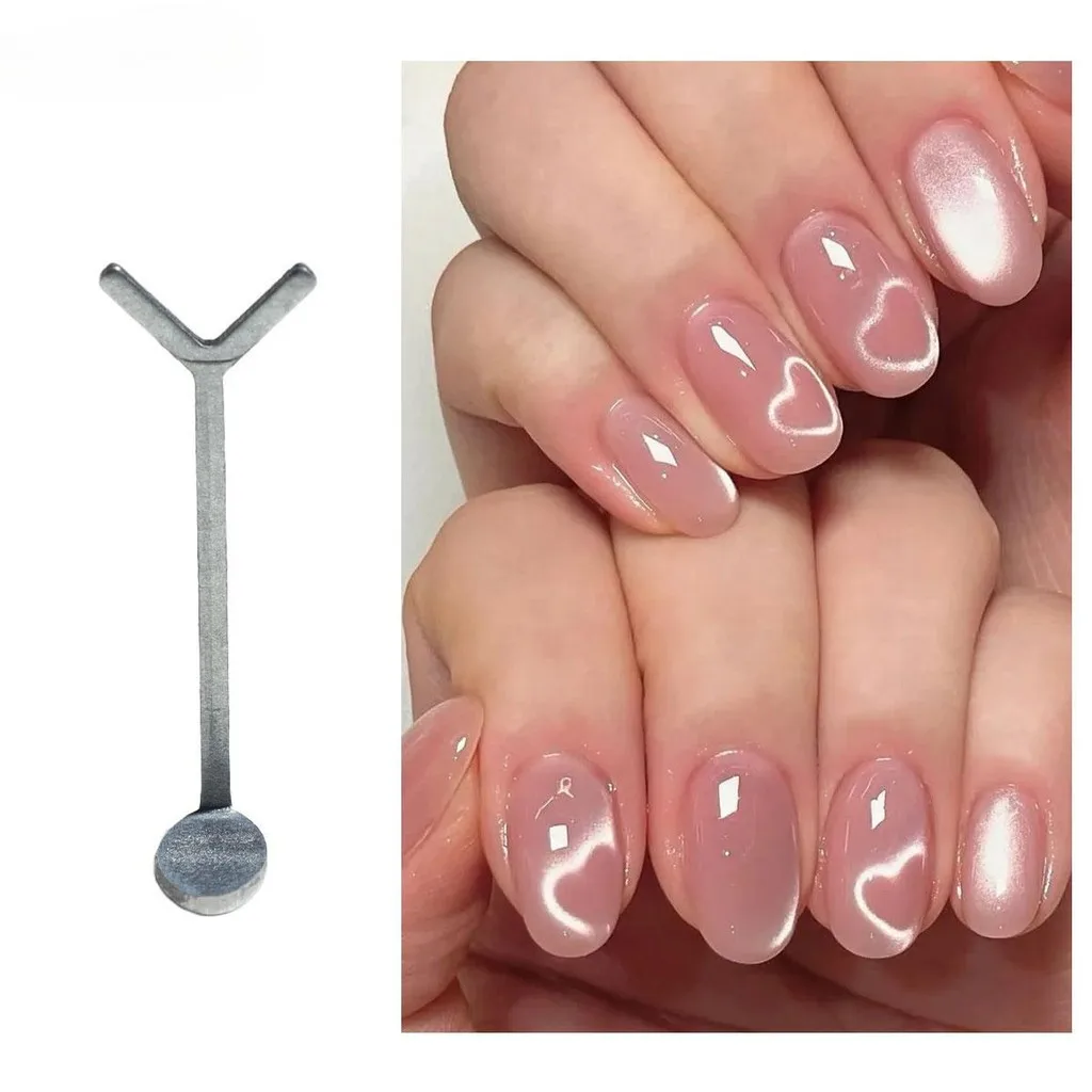 Herramienta auxiliar magnética en forma de corazón de amor, 1/2/4 unidades, para combinar con imán para uñas, chupar ojos de gato, formas de corazón, efecto de Gel para uñas, herramienta DIY