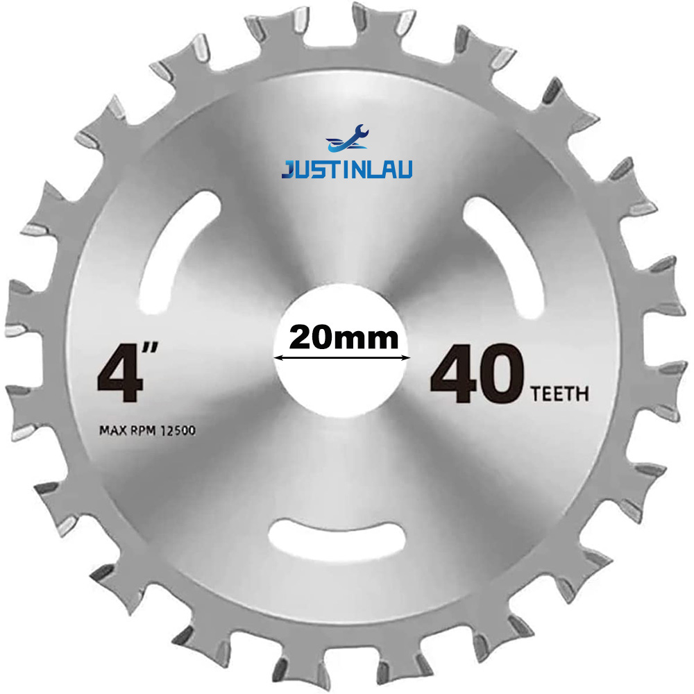 4Inch Hợp Kim Gỗ 2 Mặt Lưỡi Cưa Cắt Hình Tròn Đĩa Xoay Dụng Cụ Khoan Gỗ Nhựa Nhôm Và Thép Không Gỉ
