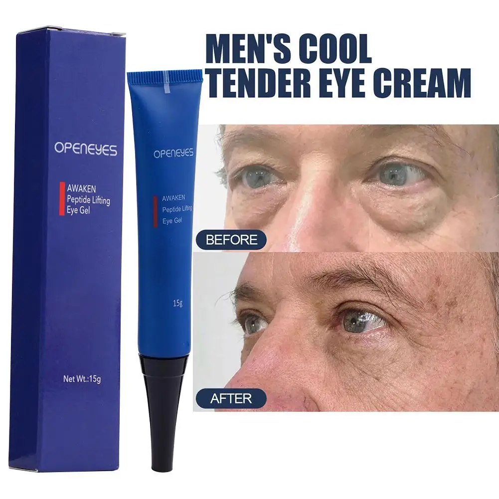 Anti Aging Men Eye Cream Moisturizing Lifting Gel Eye Serum Remove Dark Circle Puffiness Fine Lines Eye Bags Eyes Care