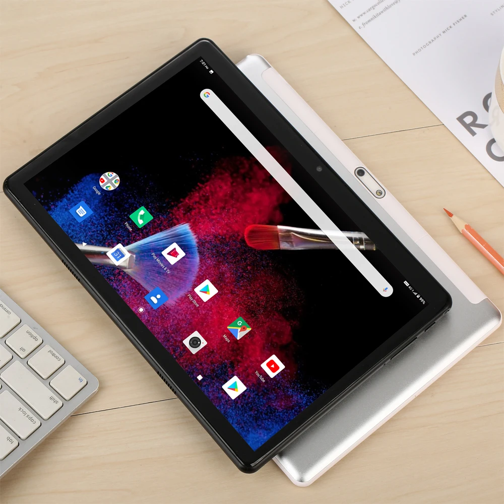 Планшет на Android 11, восемь ядер, экран 10,1 дюйма, 4 Гб + 64 ГБ