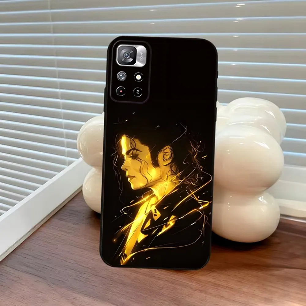 Casing ponsel penyanyi m-michael j-jackson untuk Samsung S25,S24,S23,S22,S21,FE,S30,S20,S10,Plus,Ultra,Lite 5G penutup silikon