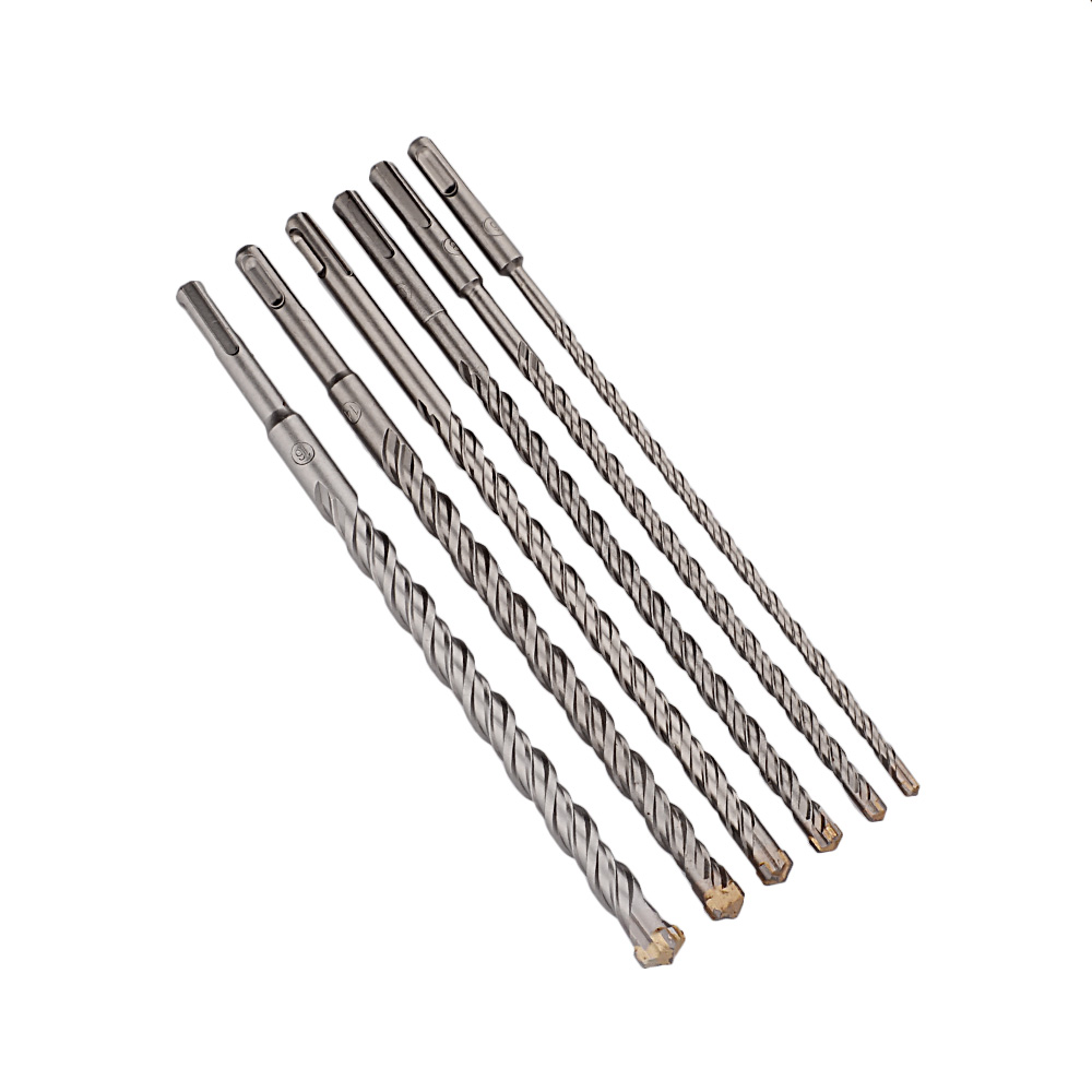 Extended Cross สว่านไฟฟ้า 110-500 มม.SDS Plus ผ่านผนังเสริมคอนกรีต Hard Alloy สี่ใบมีดสว่านกระแทก