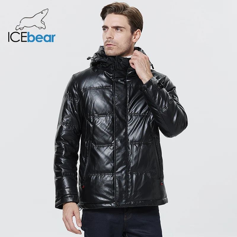 Chaqueta de invierno ICEbear, chaqueta acolchada de algodón para hombre, abrigo informal transpirable grueso y cálido con capucha para hombre MWD20866D 2022