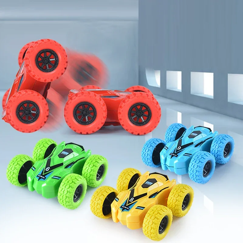 Auto giocattolo per bambini divertente auto bifacciale sicurezza inerziale anti-collisione anti-caduta modello anticaduta per bambini scorrevole fuoristrada