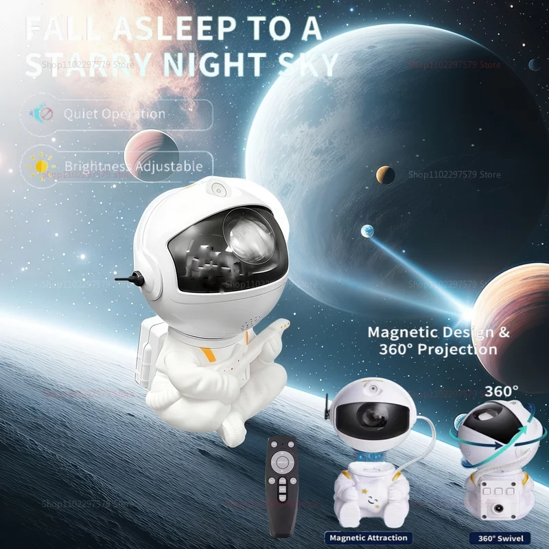 Proyector de galaxia, luz Led nocturna, proyector de estrellas, proyector de astronauta, luz de galaxia para el hogar, dormitorio decorativo, regalo para niños