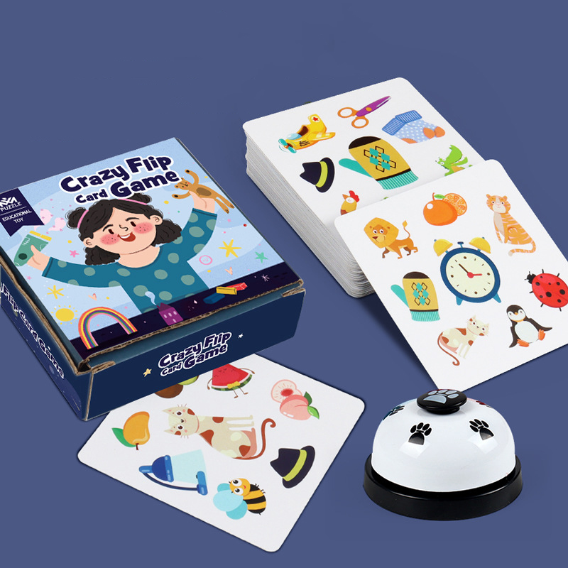 Tarjetas locas a juego con memoria para niños, juguete interactivo para padres e hijos, juegos cognitivos educativos para edades tempranas, juguetes de pensamiento lógico Montessori