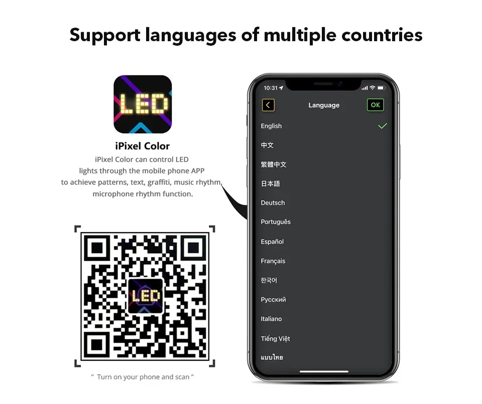 5V Auto LED Zeichen Bluetooth App LED Matrix Pixel Panel mehrsprachige DIY programmier bare flexible Anzeige für Auto LKW Bildschirm Licht