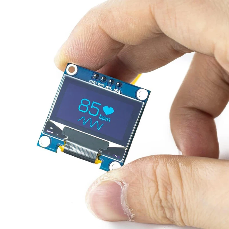 5pcs 0.96 "OLED 디스플레이 화면 모듈 SSD1306 I2C IIC SPI 직렬 128x64 3.3V-5V Arduino ESP32 ESP8266 용 파란색/파란색 노란색/흰색