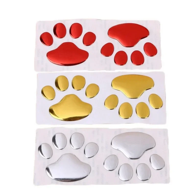 2 ชิ้นกระจกประตู Cat รอยเท้าสุนัข Puppy Claw รถสติกเกอร์รอยเท้าสติกเกอร์กระจกสติ๊กเกอร์กันชนรถหน้าต่าง Decals