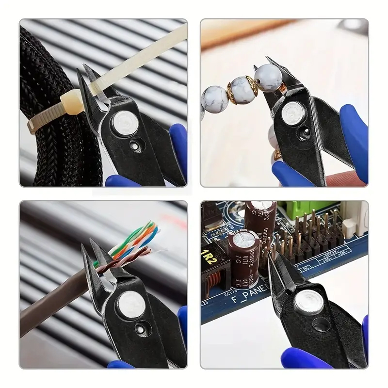 3 Stuks Diagonale Tang Carbon Staal Tang Draad Kabel Snijder Snijden Zijsnijder Platte Neus Tang Handmatige Scherpe Metalen Accessoires