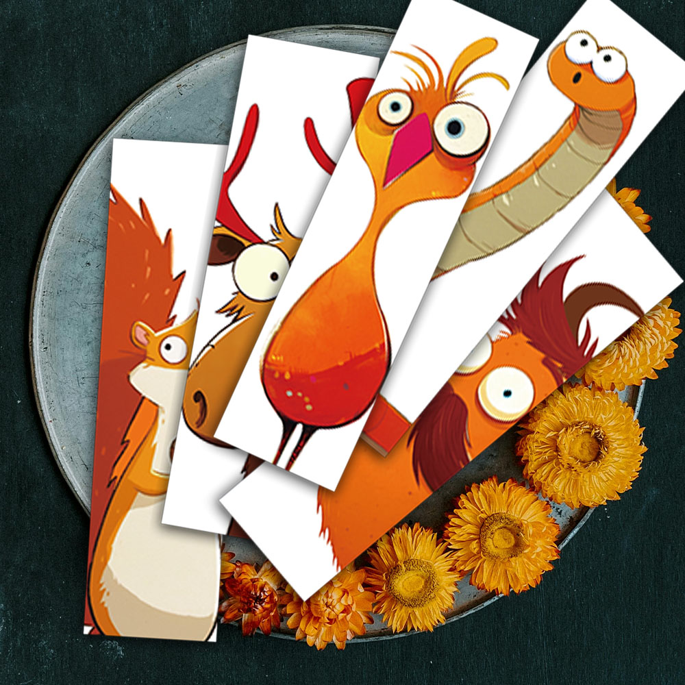 30pcs Funny Cute Cartoon Animals Meme Paper Bookmarks DIY Students Readers Book Lover Page Markers Library Office Page Marking