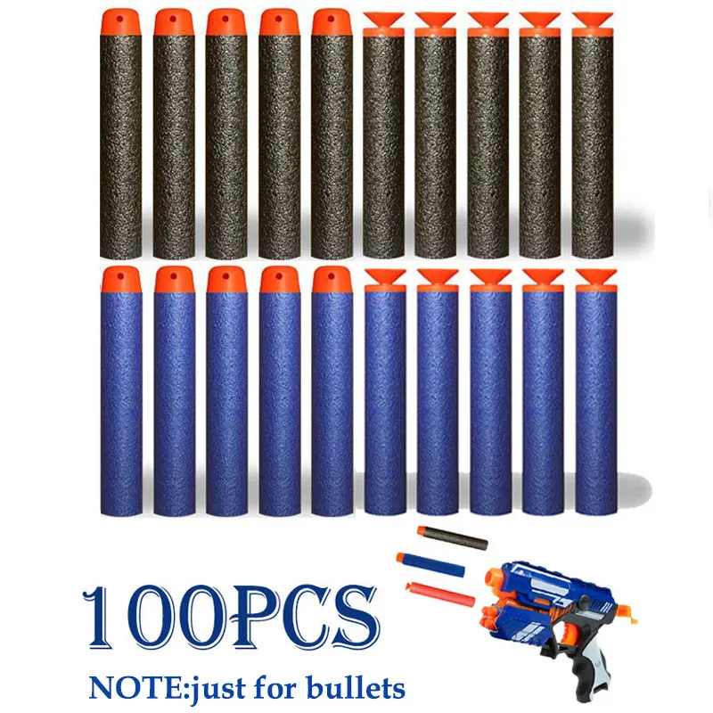 Nerf Bullets EVA 소프트 중공 구멍 헤드 7.2cm Nerf Blasters 용 Nerf 장난감 총 액세서리 용 리필 총알 다트