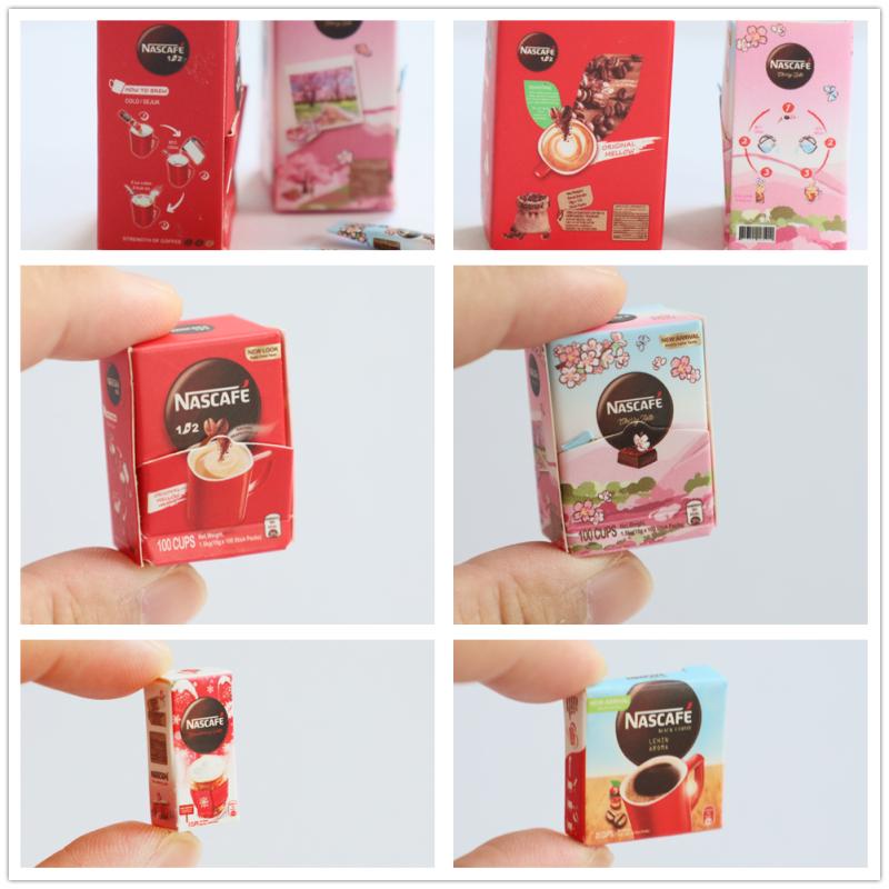 Nuevo 1/6 1/12 escala casa de muñecas miniatura bebida de café para Blyth OB11 BJD juguetes accesorios DIY pendiente