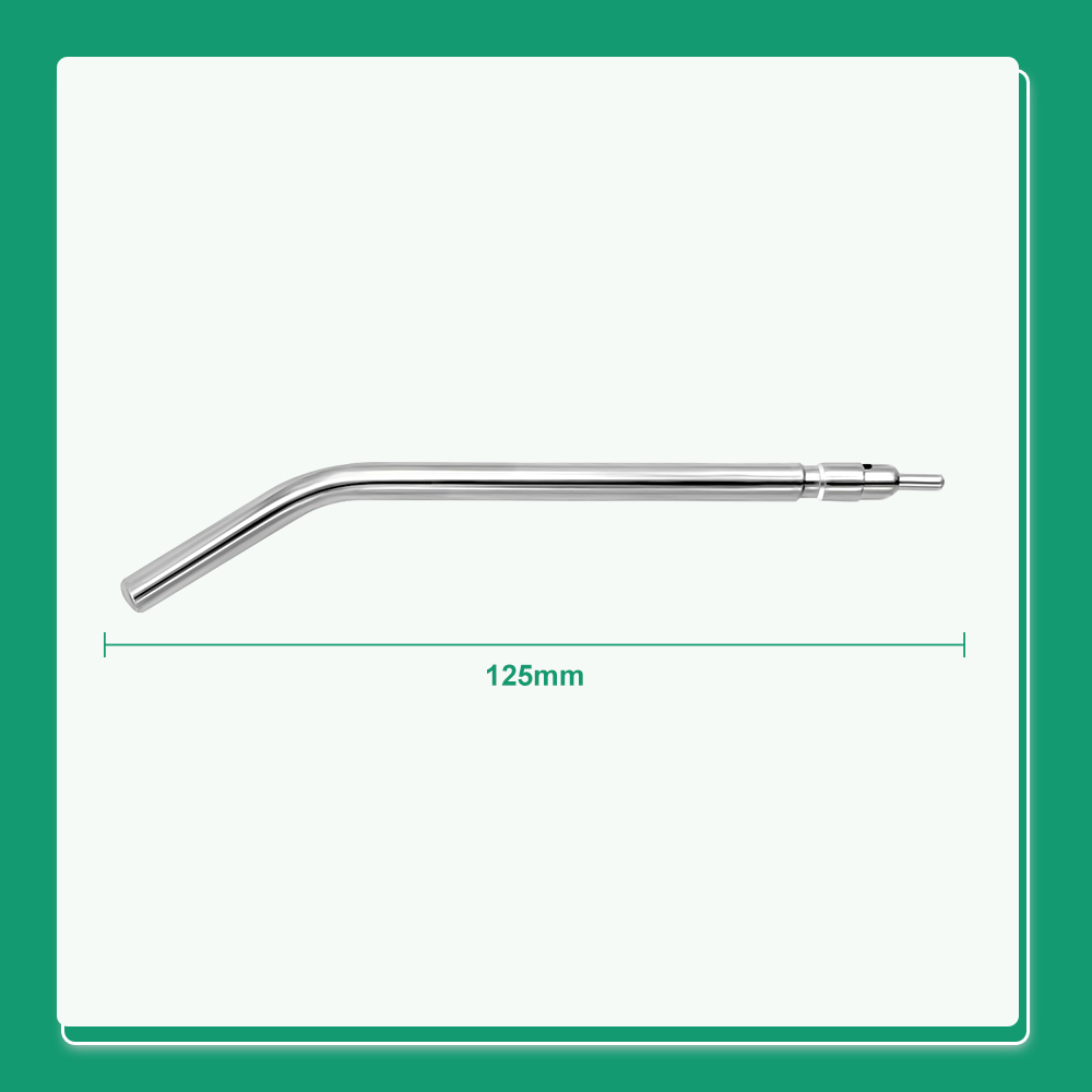 Seringa tripla de ar dental de aço inoxidável, 3 vias, spray de água e ar dental, pontas de bicos para clareamento dos dentes, com 10 peças