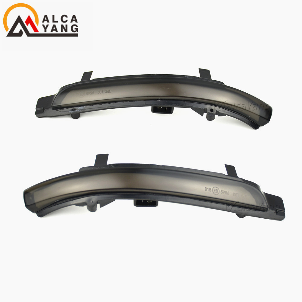 2 Cái Cho Skoda Octavia 2009-2013 Siêu Bền 2008-2014 Năng Động LED Nhan Blinker Gương Bật Lửa Tia Plasma Ánh Sáng